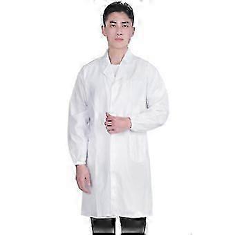 Professional Lab Coat for Men, Full Sleeve Poly Cotton Long Medical Coat(S-4XL)