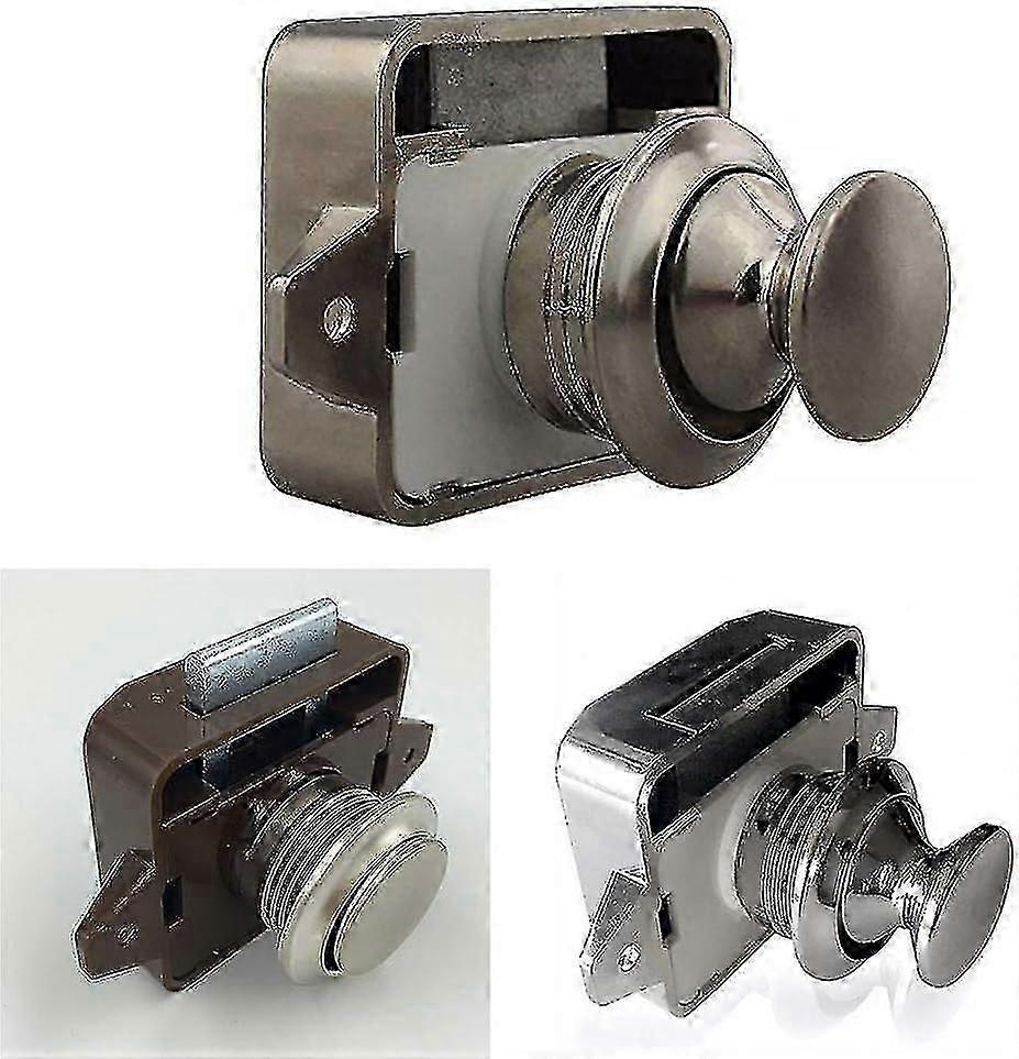 Button Door Key Pad Lock Push Button Catch Caravan Motorhome Door Lockchrome