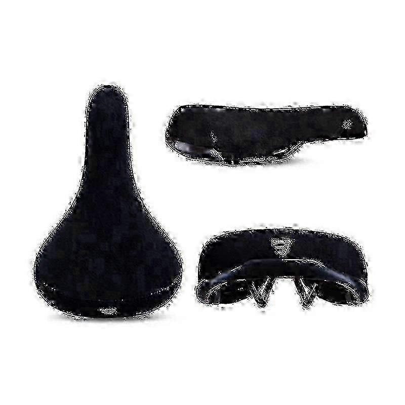 Schwarzer Funsea-Fahrradsattel mit Logoprägung und 8-mm-Schiene für Biberfahrräder –