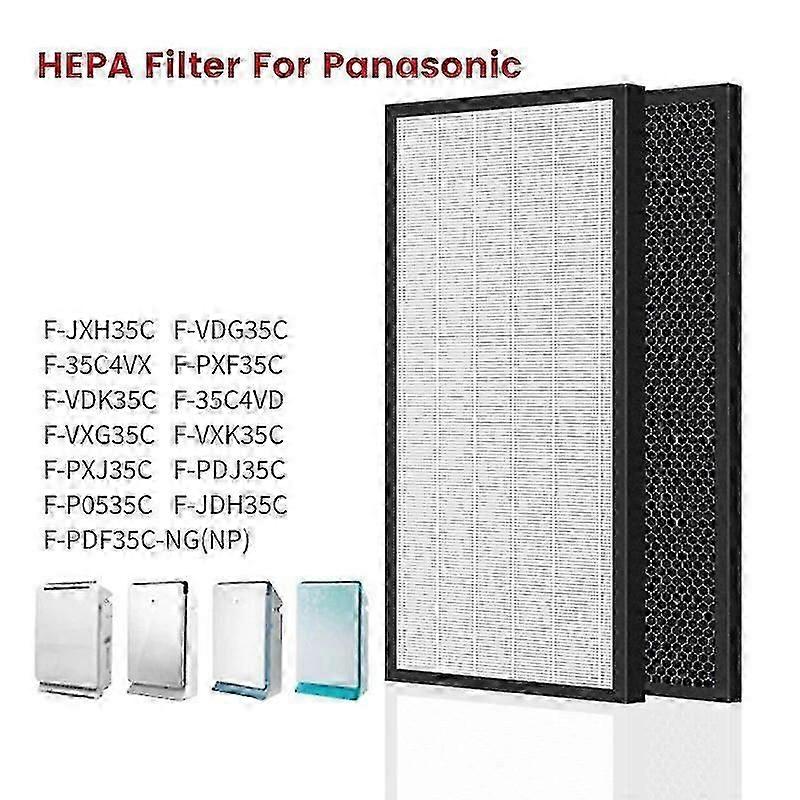 طقم فلتر هيبا لمنقي الهواء من باناسونيك F-PXF35C F-PDF35C F-VXG35C F-PDJ35C F-PXJ35C F-JXH35C F-JDH35C F-36C4VD لتنقية الهواء ~ 12168