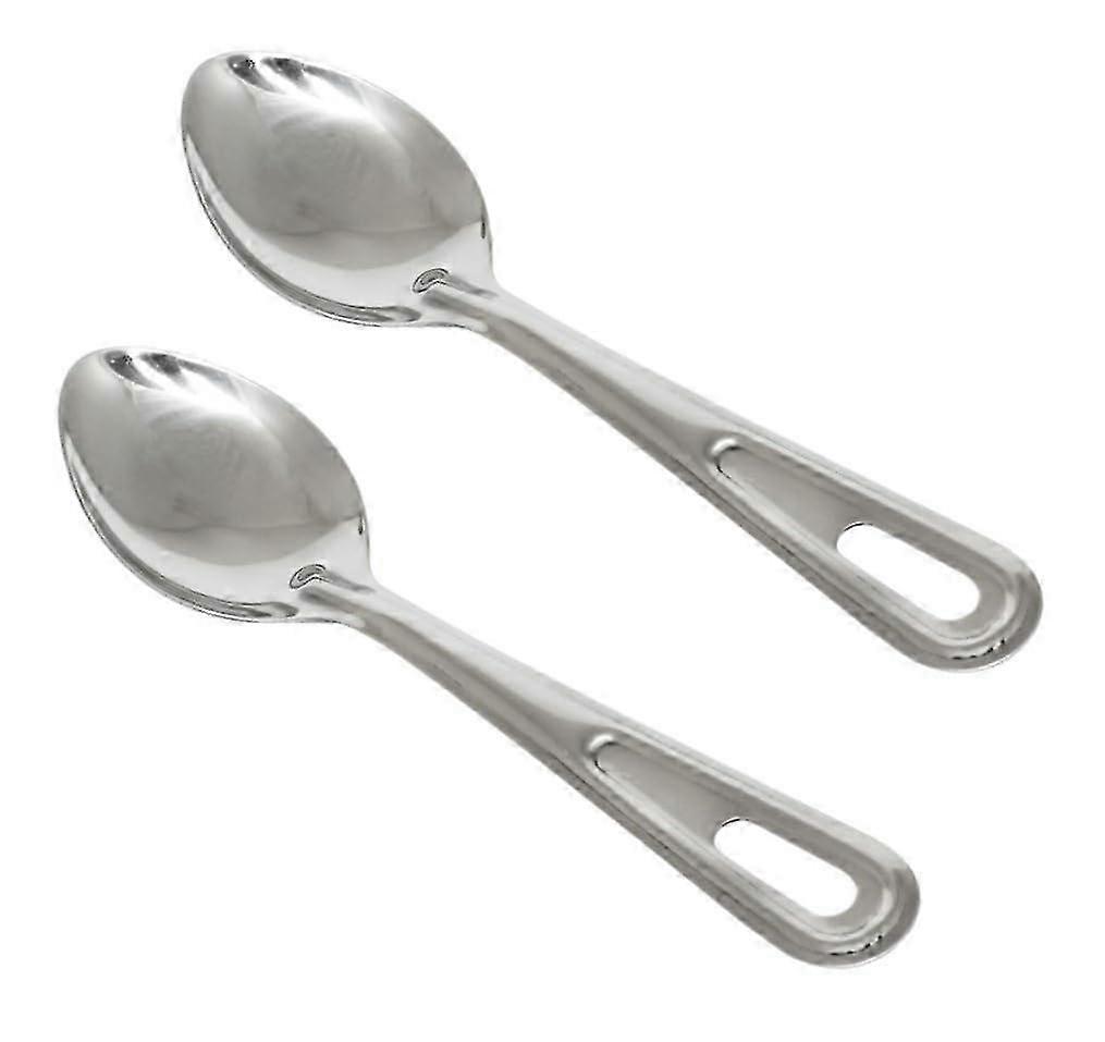 2 Set Stainless Steel Basting for Spoon Cooking Baking 11' Solid 2025