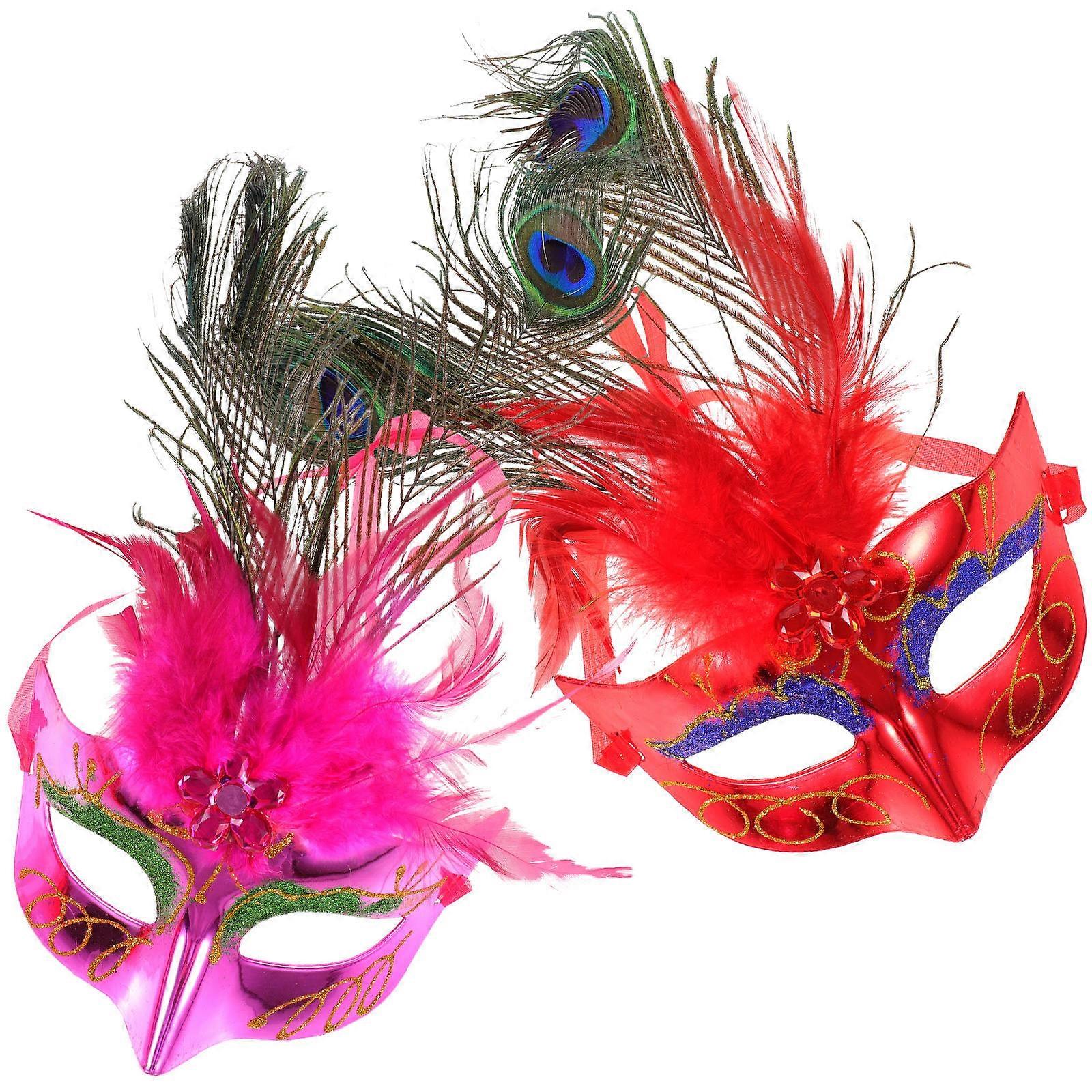 Face Cover for Halloween Party with 3Pcs Assorted Color Pieces
