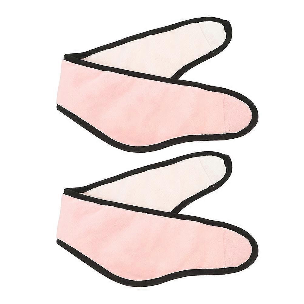 Pink Sleeping Ear Muffs Adjustable Ear Muff Headband Soundproof 4Pcs