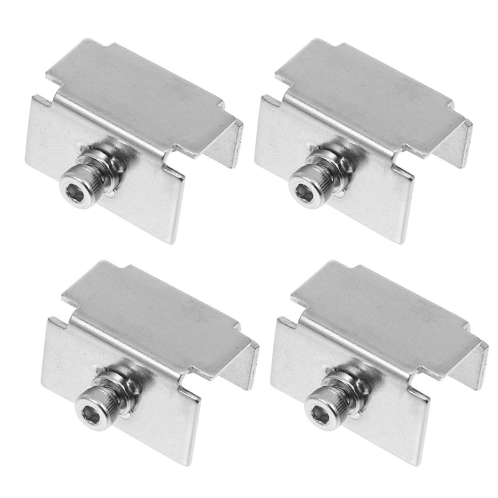 4Pcs 3D Printer Bed Clamps Adjustable Screw Tools For Home Office Use Silver Color