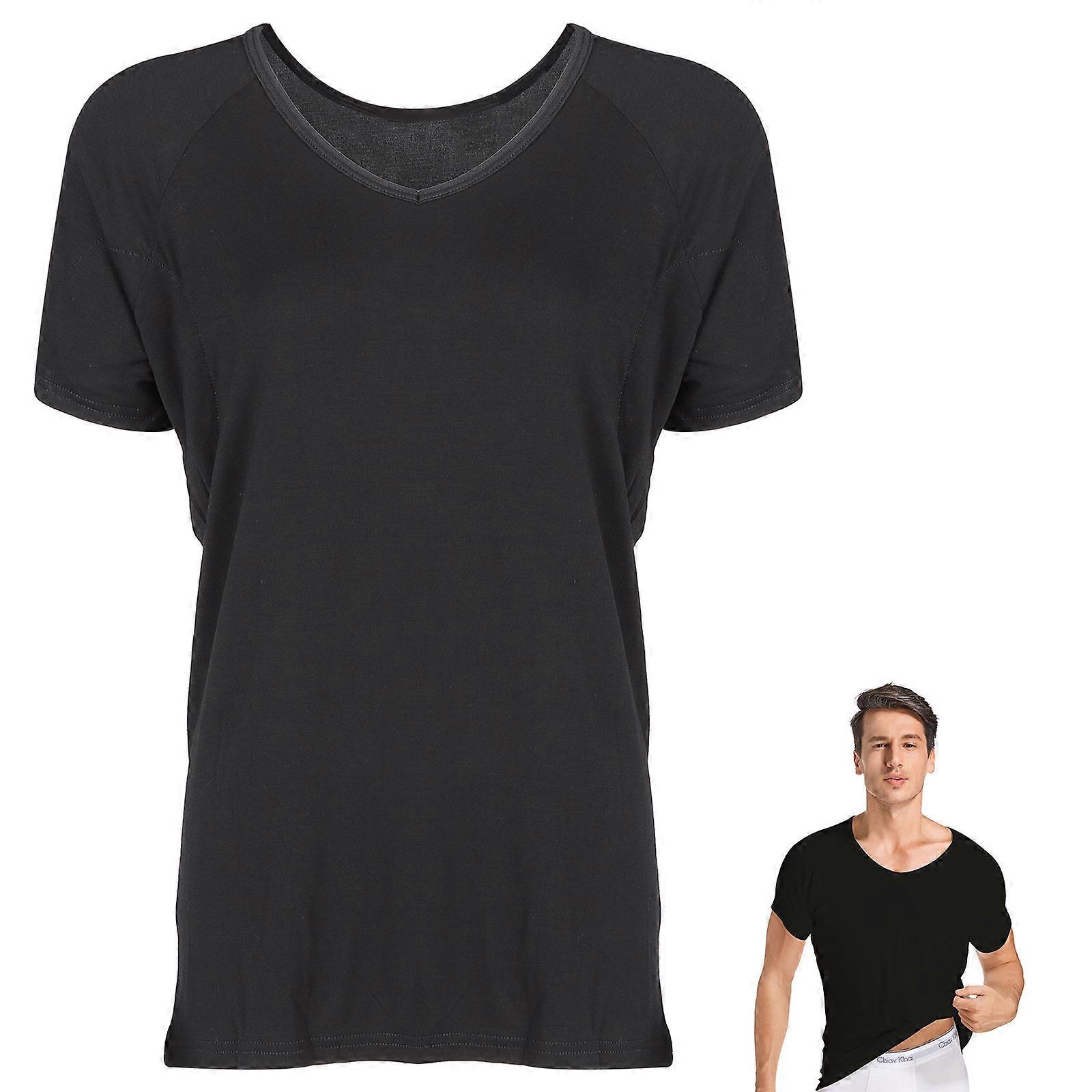 Breathable Sweat Proof T-Shirt Men Undershirt with Pads