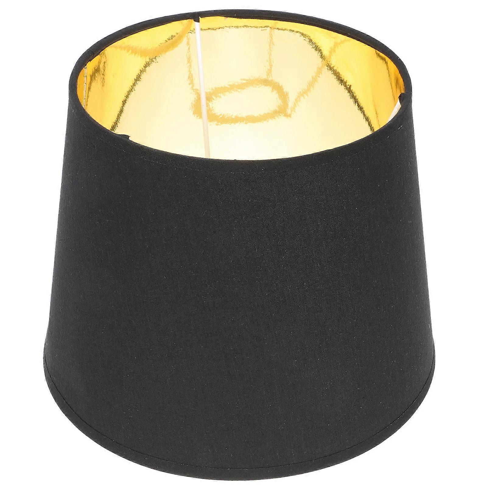 Decorative Drum Lamp Shade Fabric for Desk Light 2Pcs Black