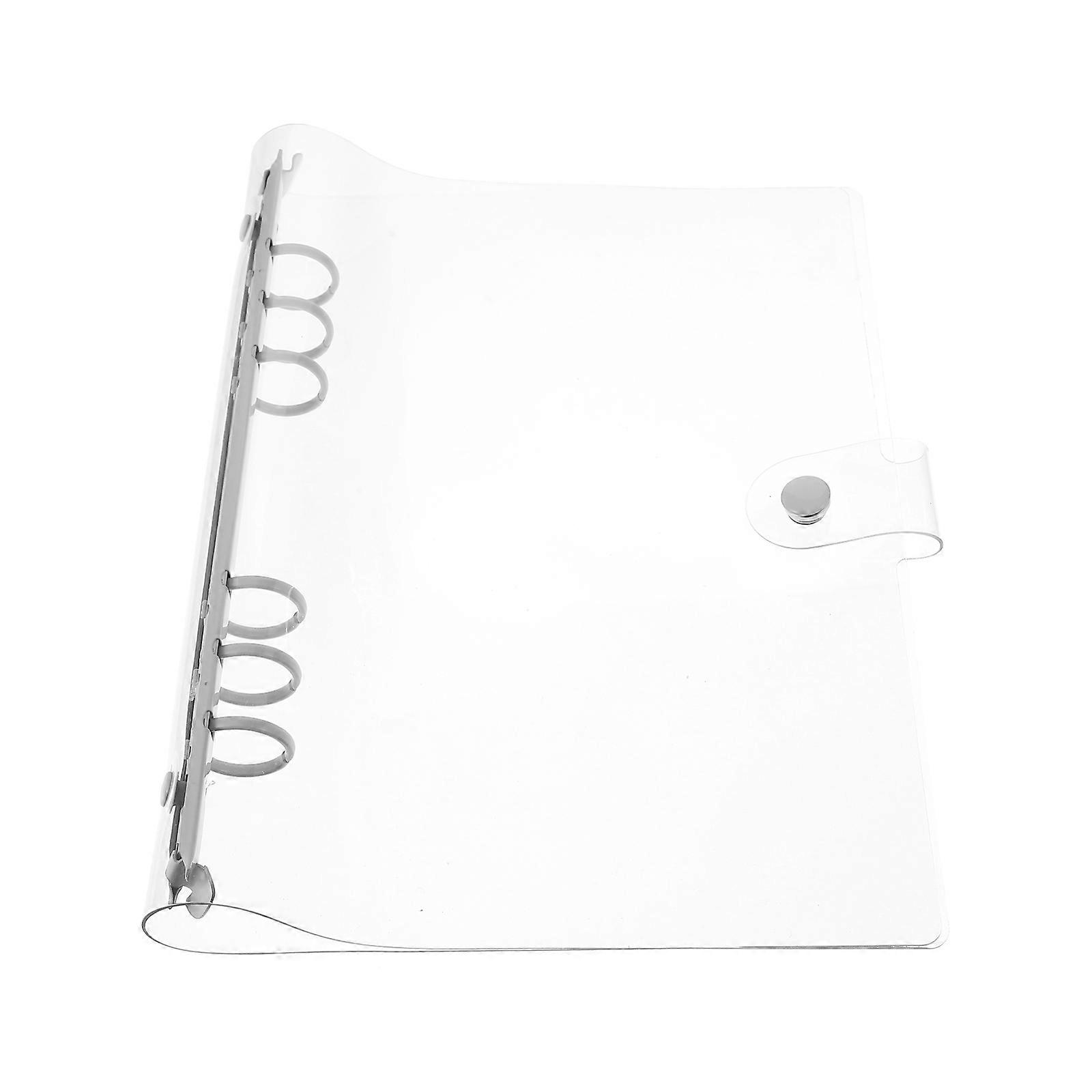 Loose-Leaf Binder Rings 4Pcs Storage Easy Operation A5 Transparent Cover For Content Identification School Office