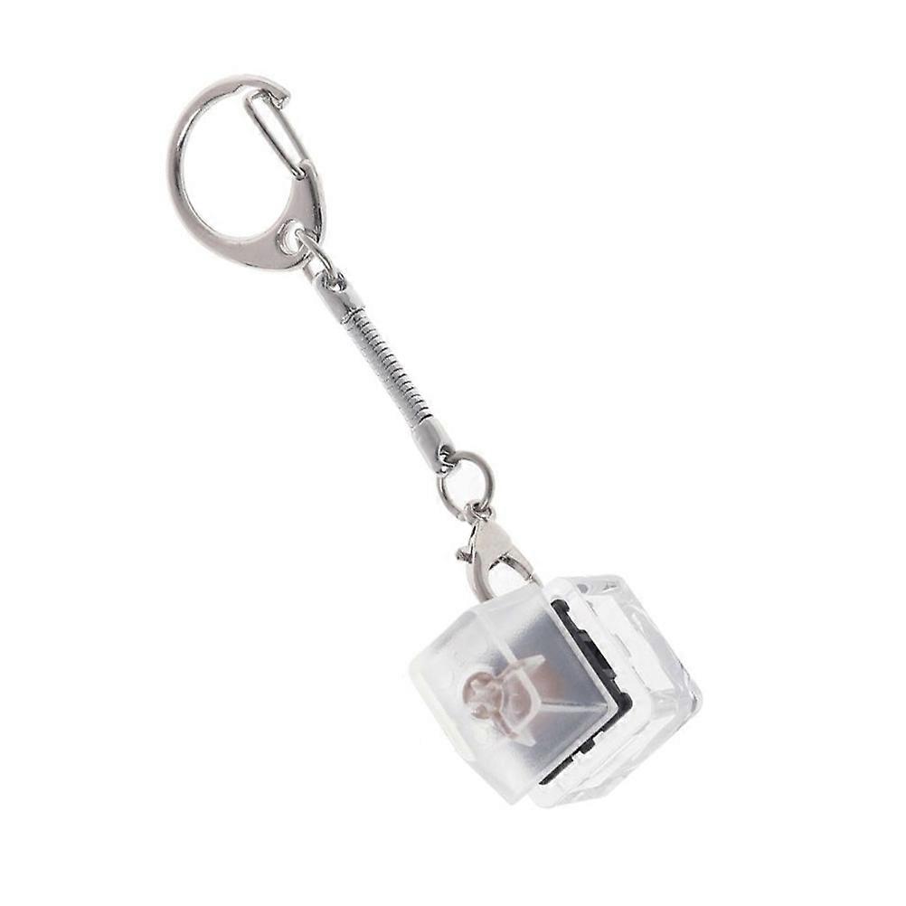 Portable Keychain Mechanical Keyboard Accessory For Tech Enthusiasts 2.8X2X2CM Simple Design 2Pcs