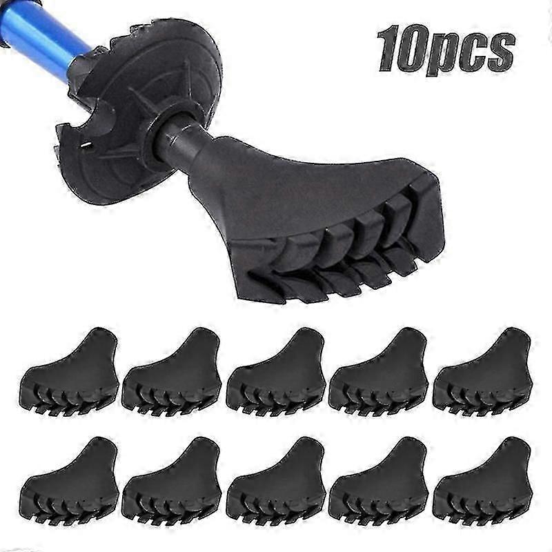 10 قطع منصات مشي النورديك ، مخازن مطاطية للرحلات ولجميع عصي مشي النورديك الشائعة نورد