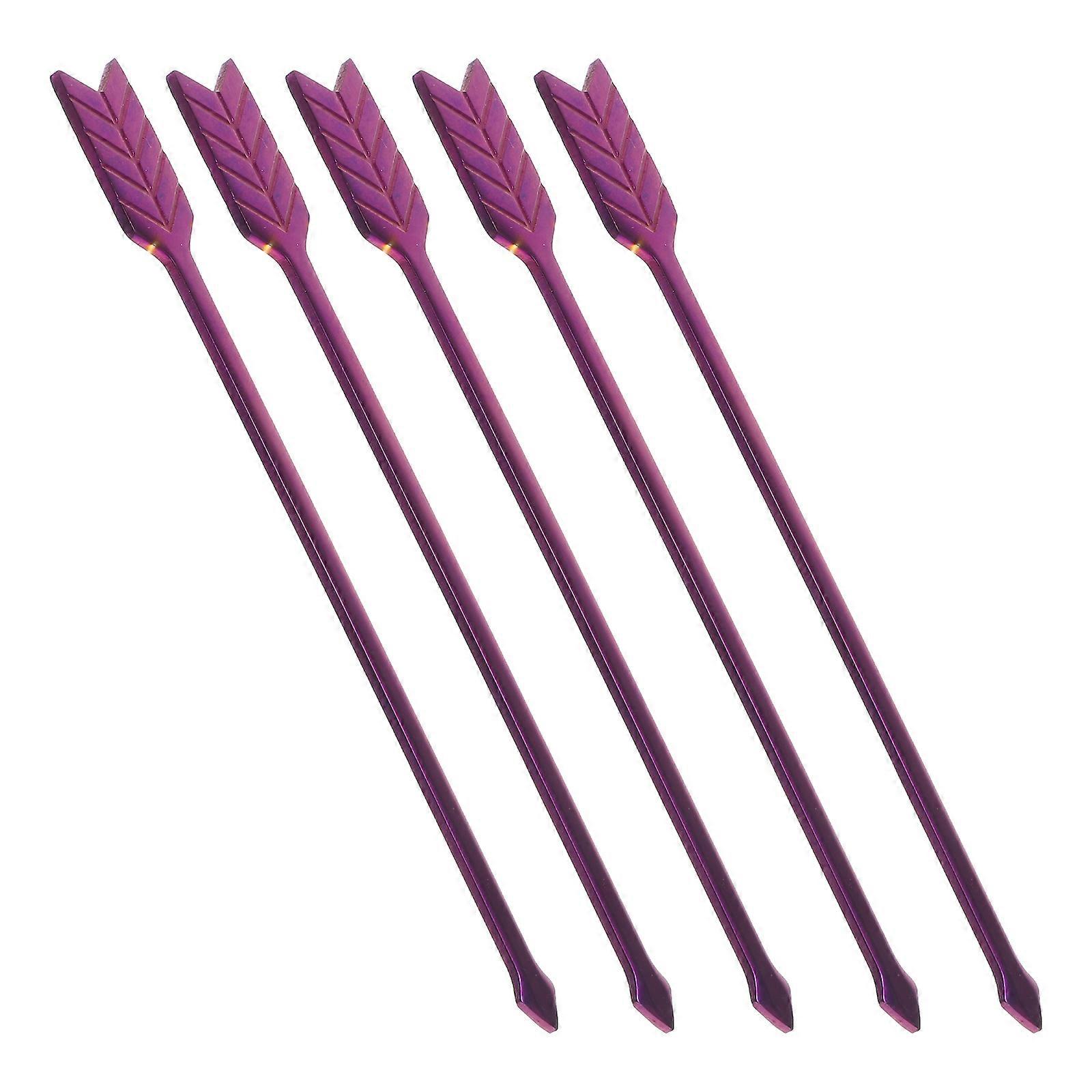 Reusable Fruit Picks 10 Pcs Stainless Steel Fork Shape Tools Ideal For Mixing Coffee And Honey During Home Use
