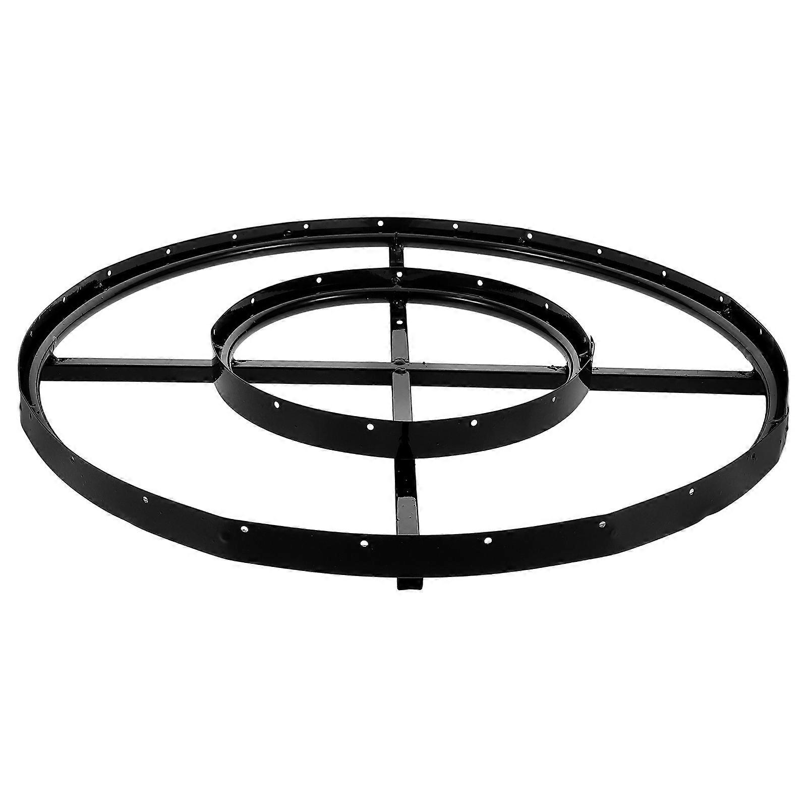 Sturdy Frame 3Pcs Hoop Ring Drapes In Black For Bedroom Party Decorations Easy Installation Suitable For Various Occasions