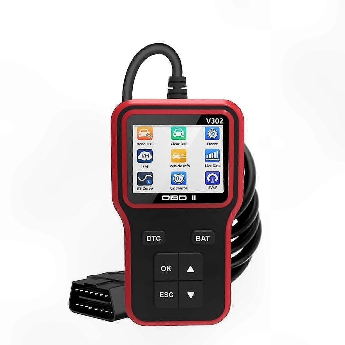 Vehicle Diagnostic Scanner for Cars & Trucks - Engine Code Reader & Check Light Tool to Clear Fault Codes