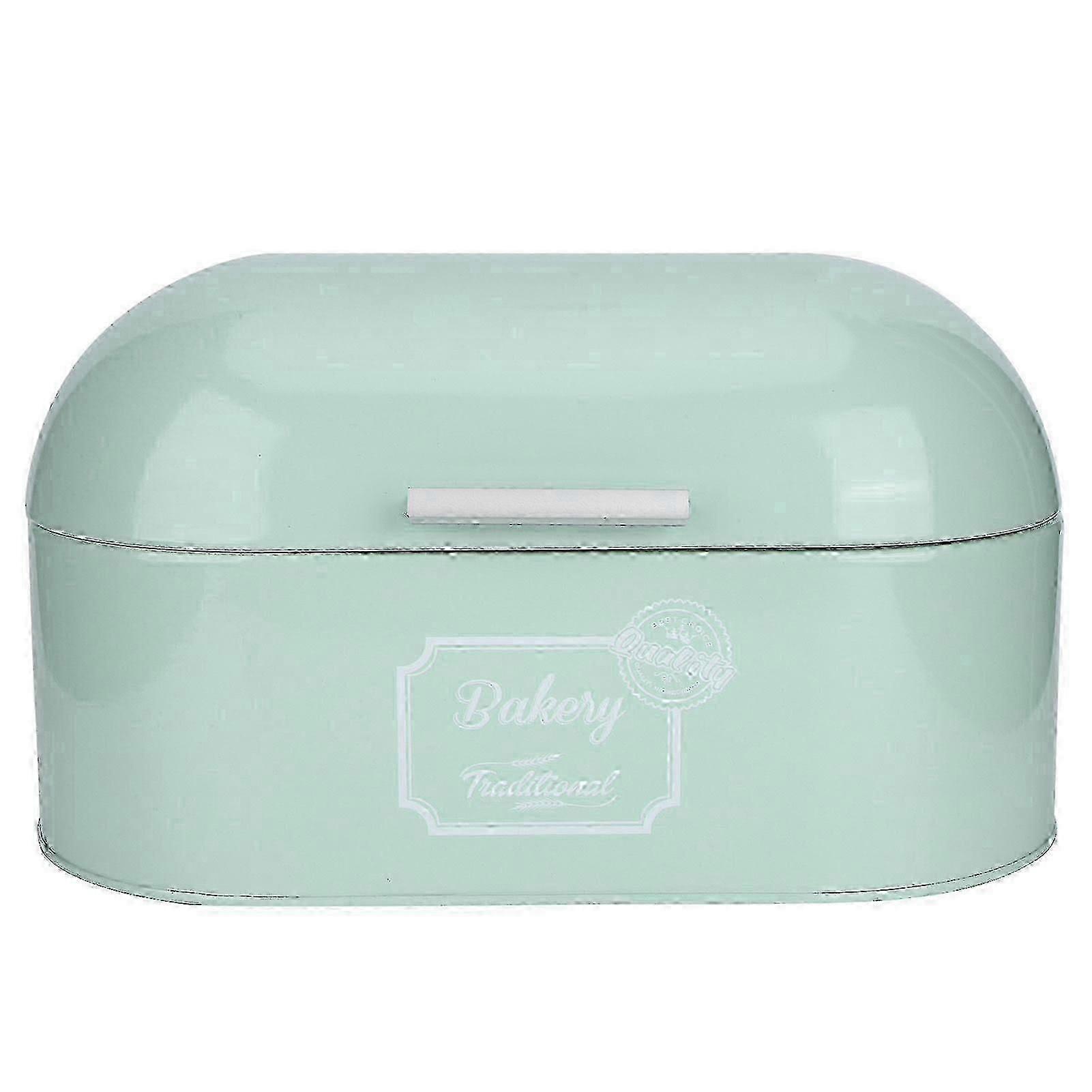 منظم خبز الحديد الأخضر عديم الرائحة غير سام مع غطاء لأي احتياجات تخزين للمطبخ