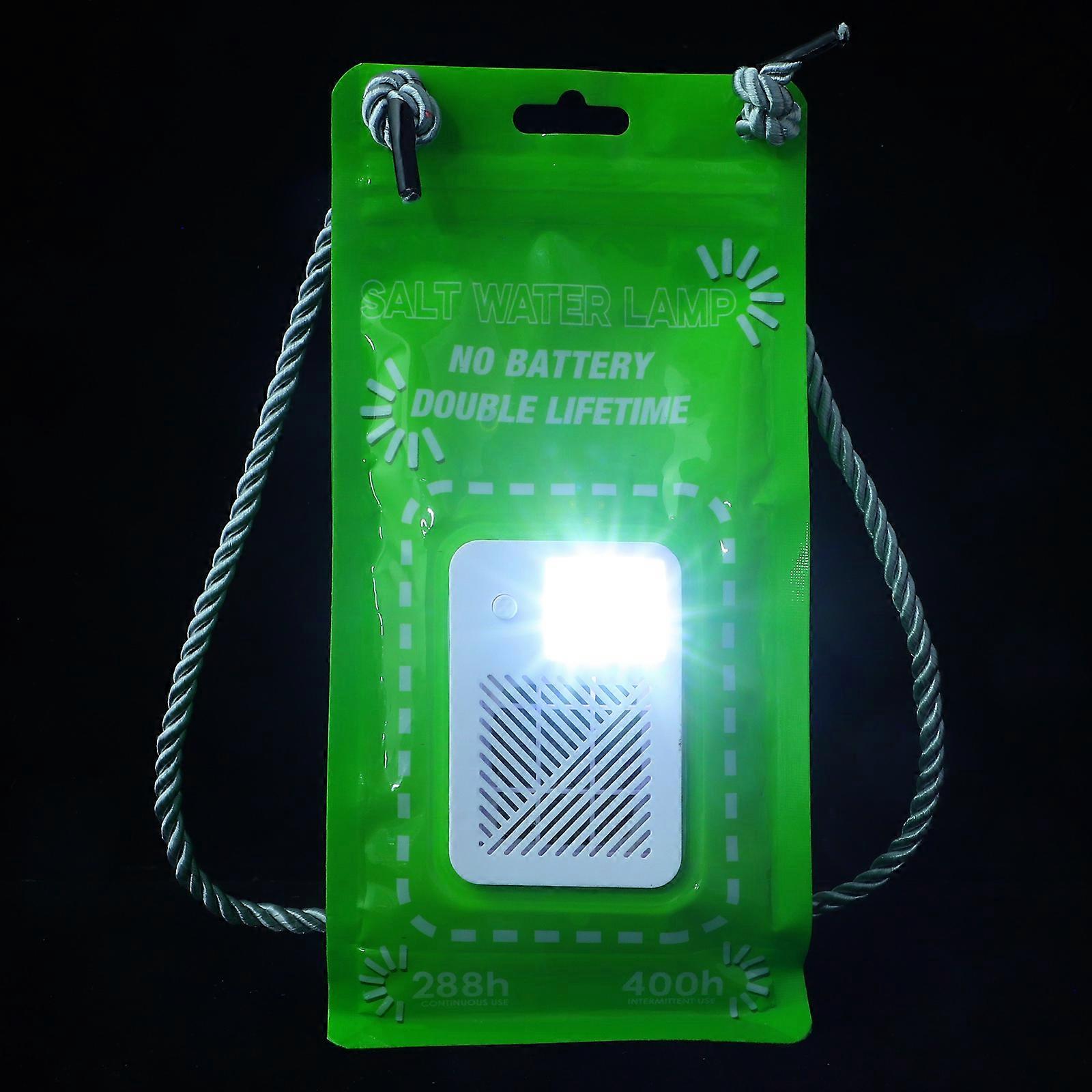 Compact LED Camping Lantern for Emergency Use 2Pcs Portable Salt Water Lantern