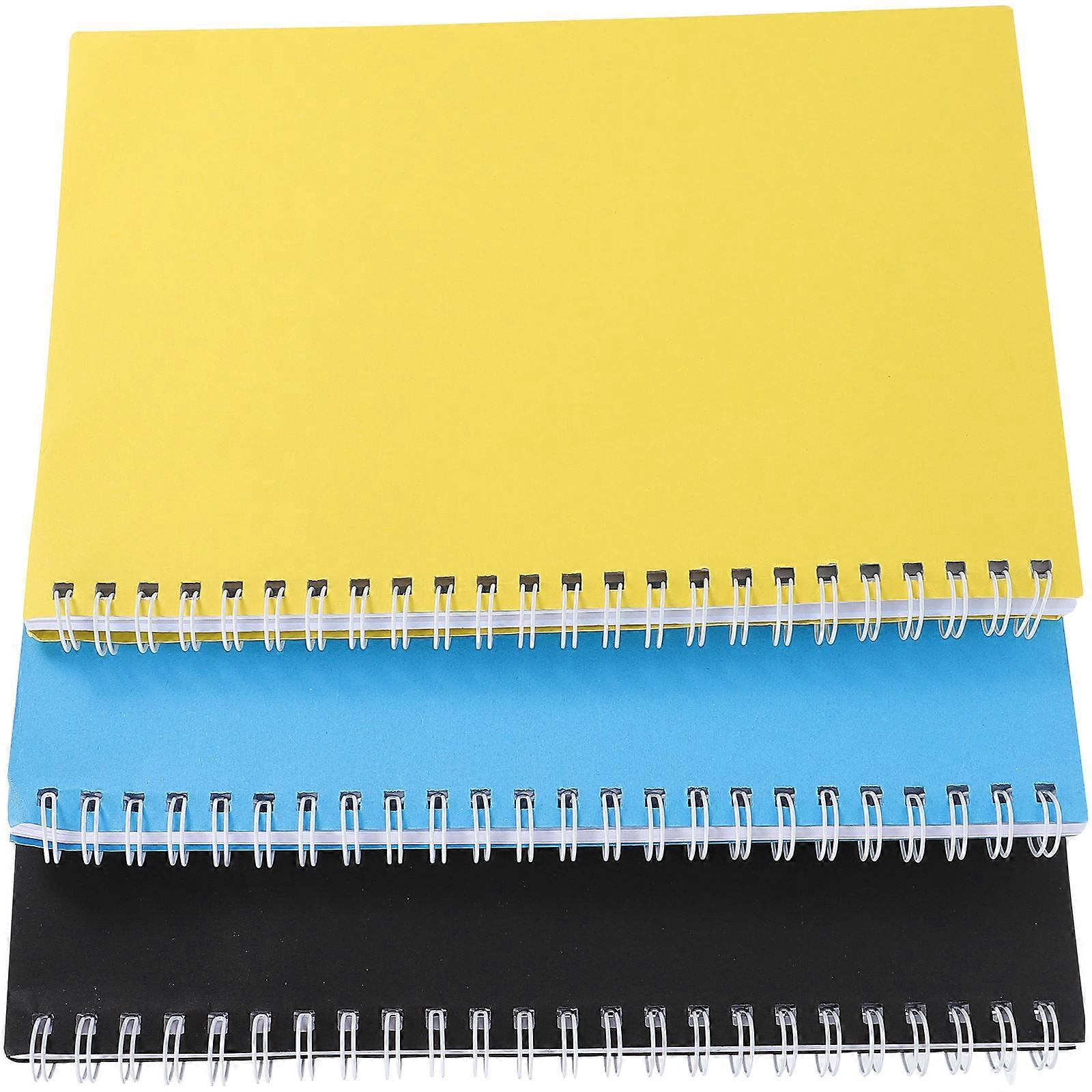 Bloc-notes à spirale, 12 pièces, couverture simple, rectangulaire, idéal pour la planification, l'organisation et la planification
