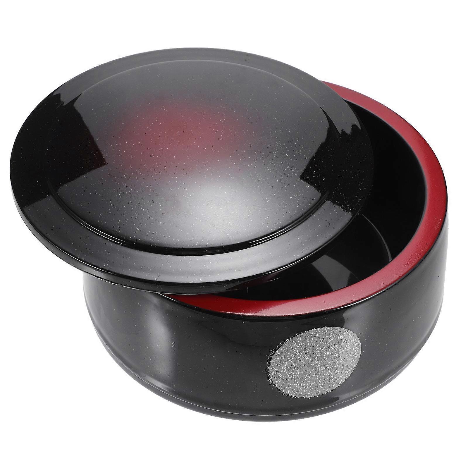 Japanese Bento Box Set For Food Storage With Leak-Proof Function In Black Color Sized 16.5X16.5Cm For Family And School Use