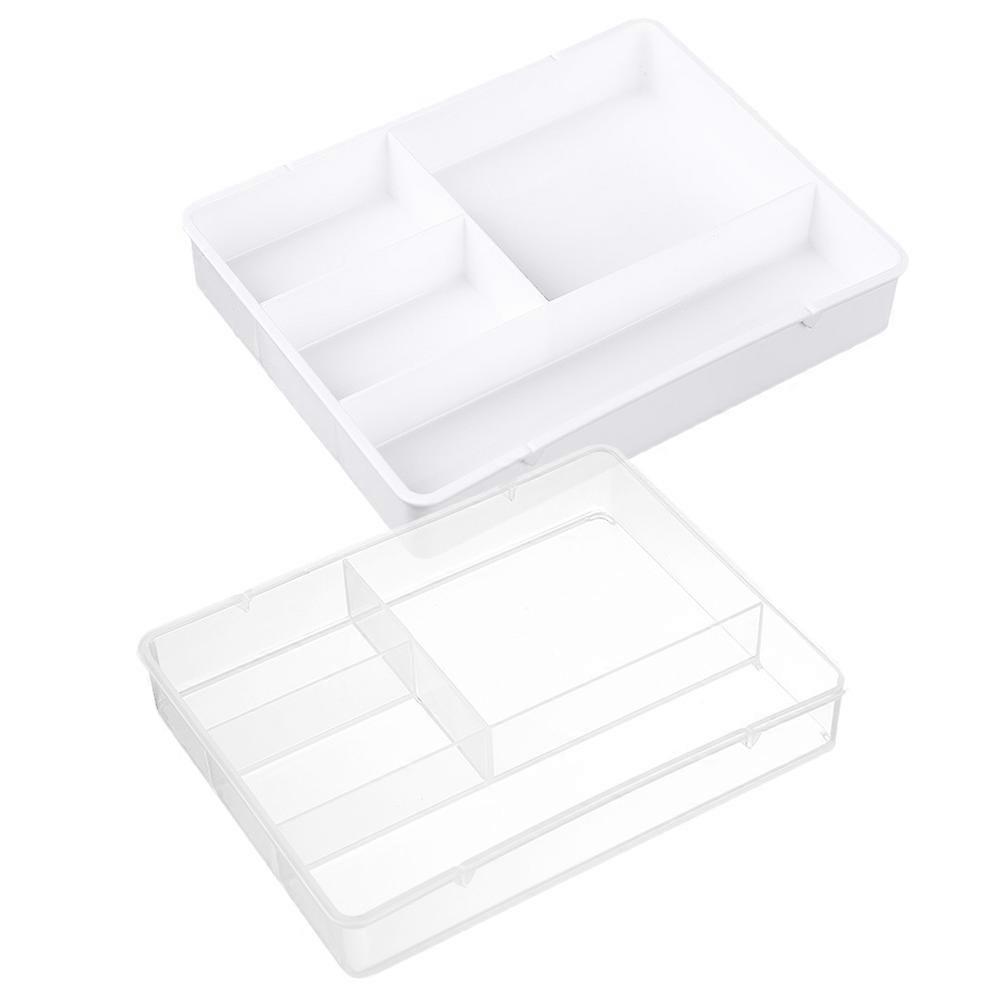 Storage Drawer Organizer Rectangular Simple Design Home Use ABS Material 2Pcs