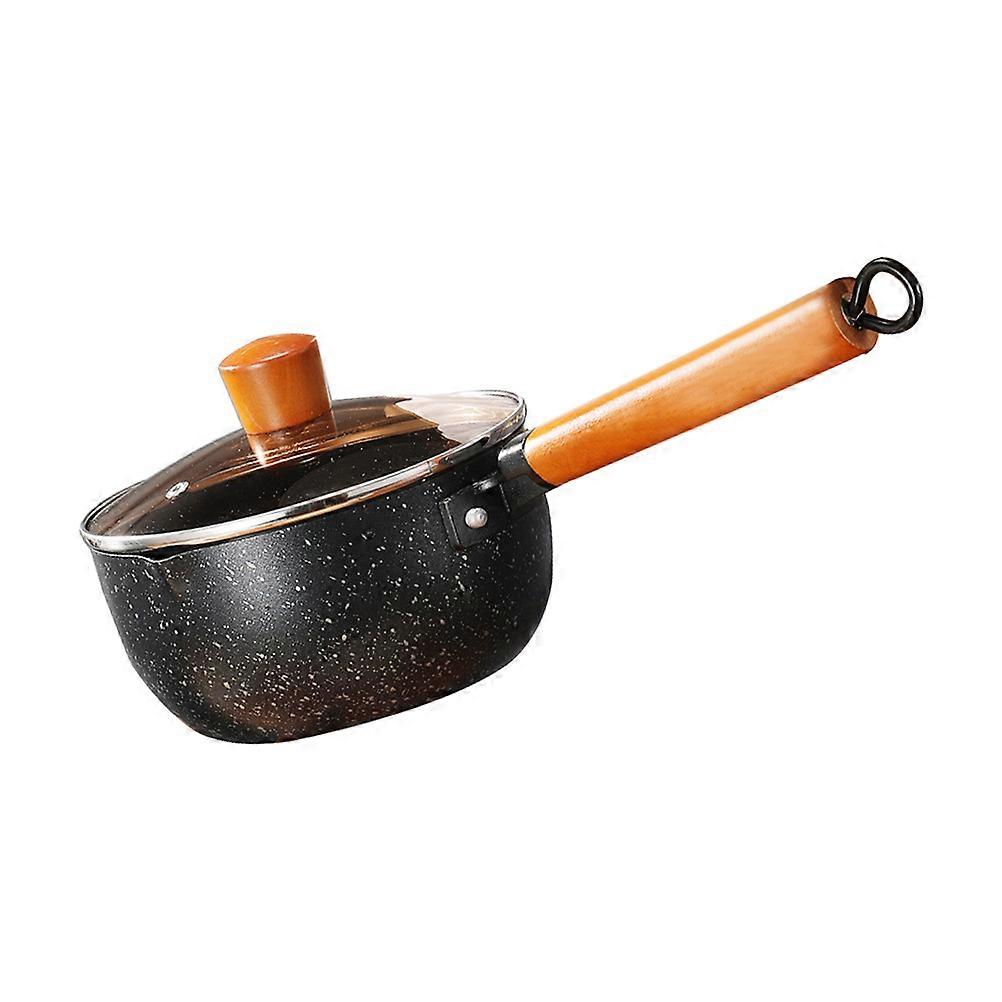 Cooking Pot Practical 2Pcs Stainless Steel Soup Pot Designed For General Consumers And Parents With Smooth Surface Black Color