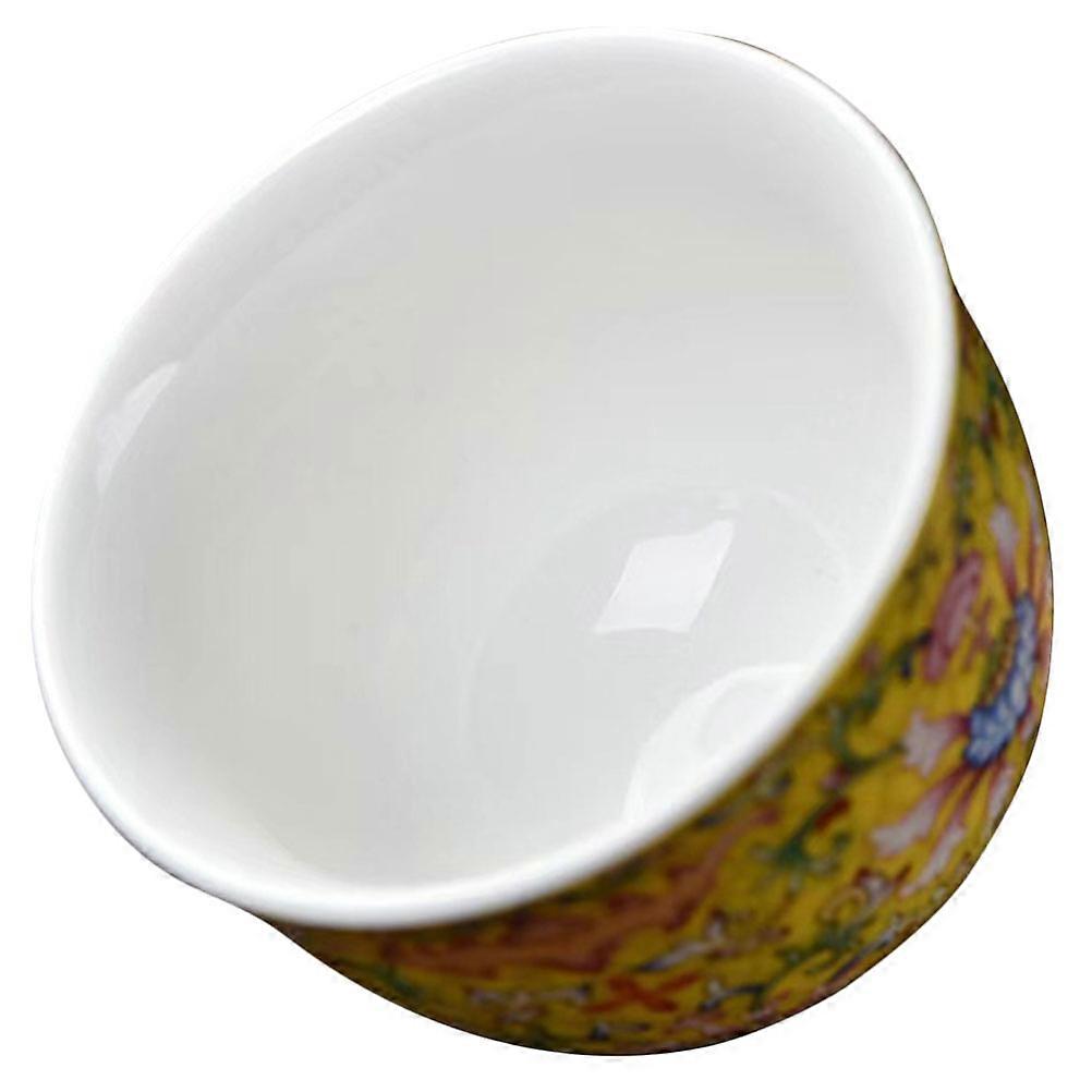2Pcs Ceramic Tea Cup Square Shape For Tea Lovers With Chinese Style 7.3X7.3Cm Drinking