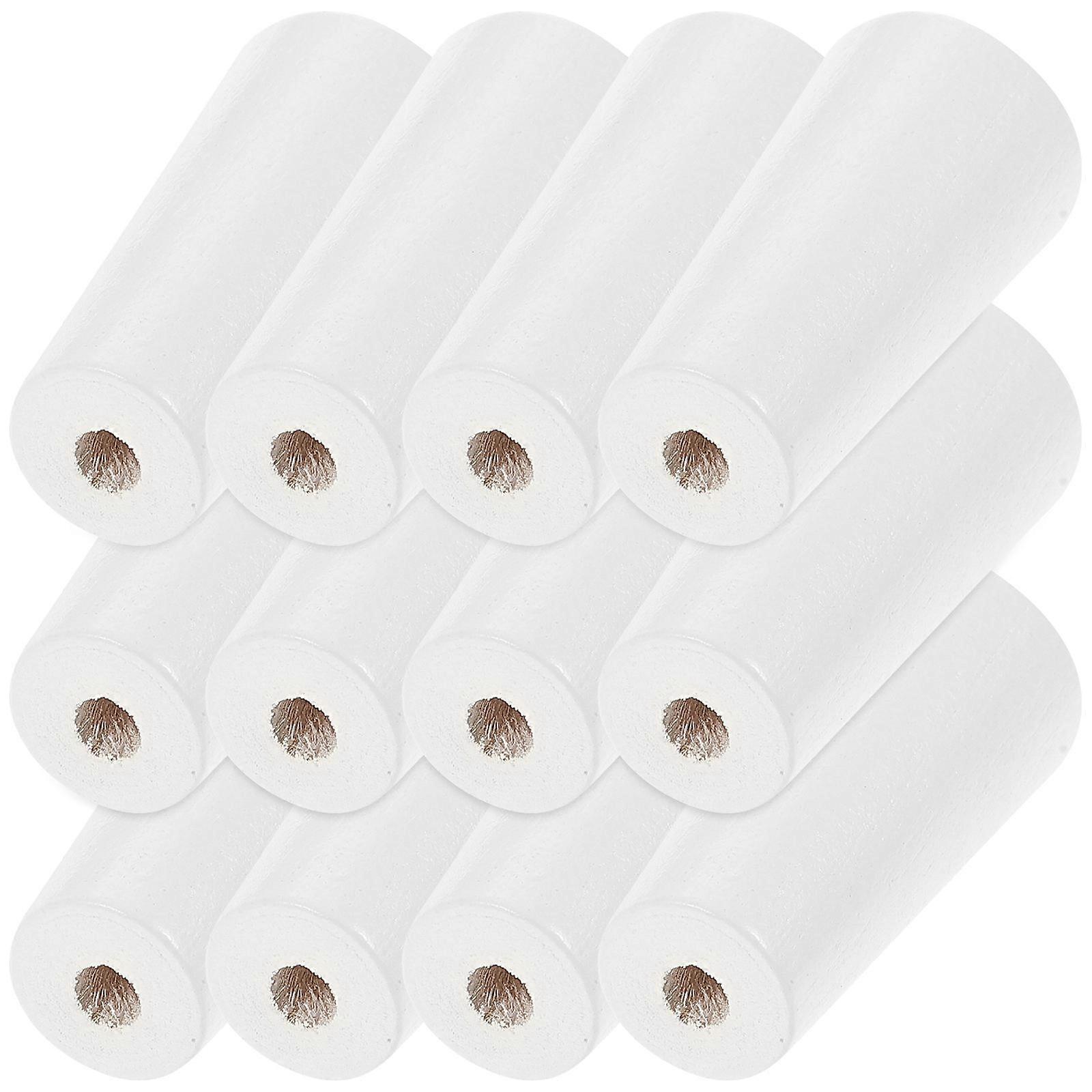 White Window Blind Cord Knobs Wood for Pull Cord 36Pcs