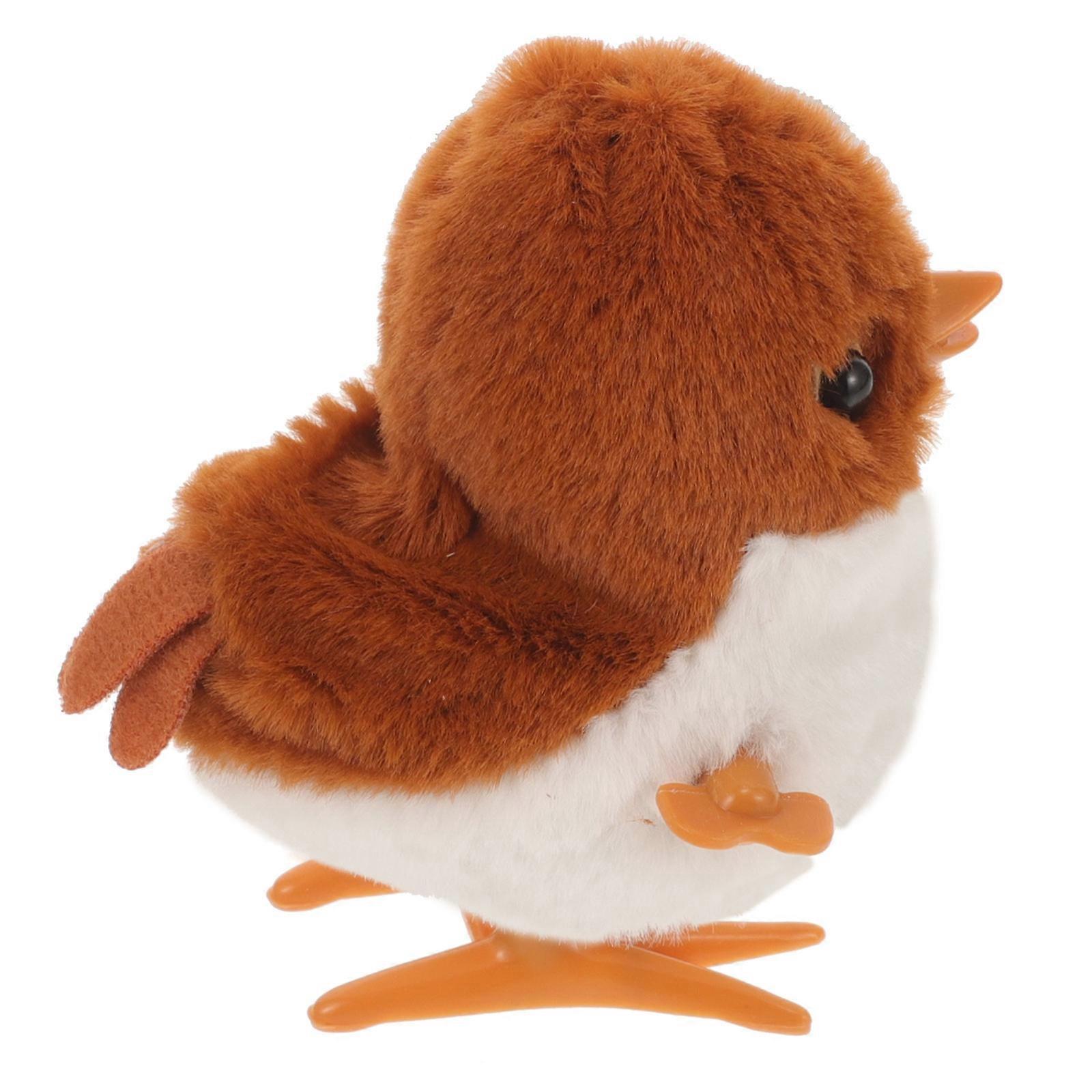Sparrow Wind Up Toy Plush Animal Toy for Entertainment 2Pcs Set