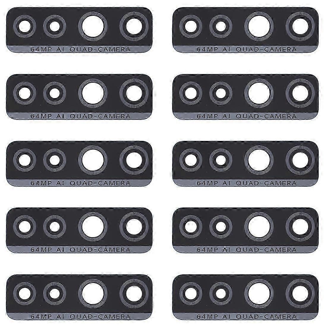 For Huawei P40 Lite 5G / Nova 7 SE 10pcs Back Camera Lens