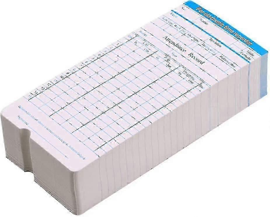Count Monthly Time Clock Cards Timecard For Employee Attendance Payroll Recorder 100pcs