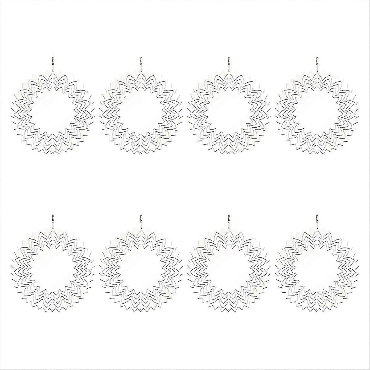 8Pcs 10 Inch Sublimation Wind Spinner Blanks 3D Wind Spinners