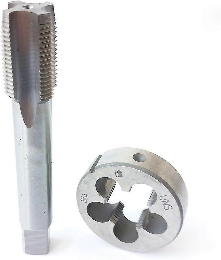 3/4-18 HSS Tap And Die Set UNS Machine Thread Tap And UNS Round Thread Die Right Hand