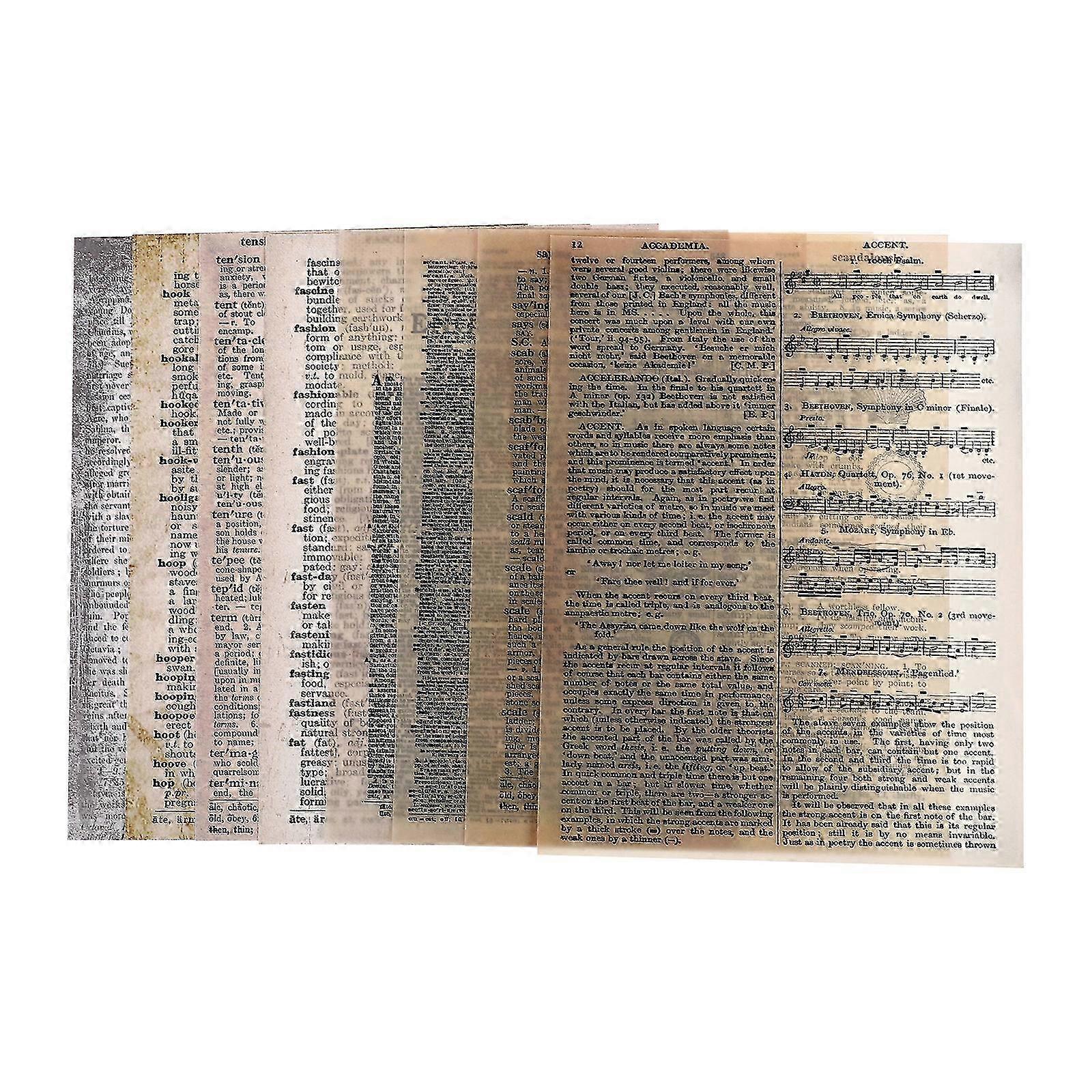 2 Sets of Vintage Material Papers Scrapbook Background Paper Decorative Paper 25-26s