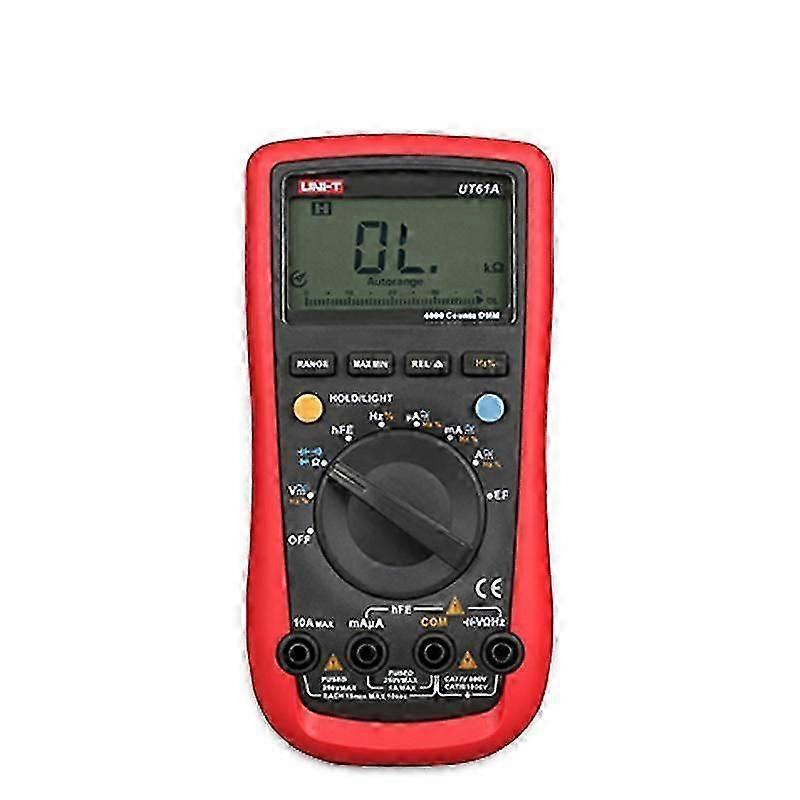 UNI-T UT61E Digital Multimeter True rms Auto Range UT61A/B/C/D AC DC NCV EF Data Hold Multimeter USB Voltage och aktuell monitor