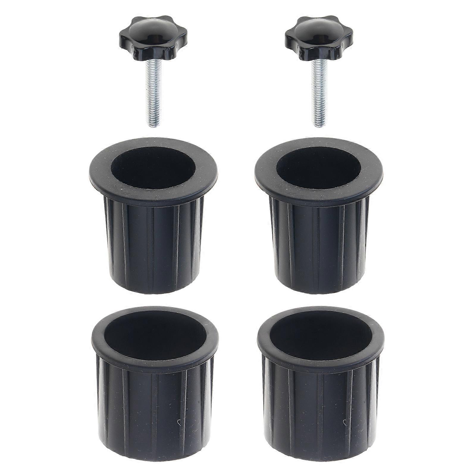 Replacement Hand Knob Umbrella Base Stand Replacement Part Umbrella Hole Rings Plugs Cover with Thread Screw for Deck Multicolor