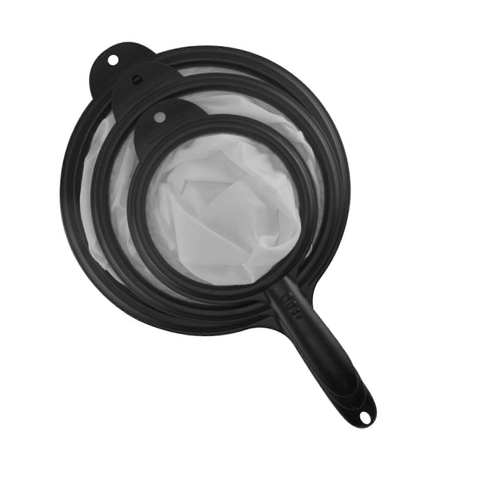 Pack Of 3 Multi Size Teas And Coffee Strainers Crafted From Sturdy Plastic With Strong Mesh For Easily Cleaning Multicolor