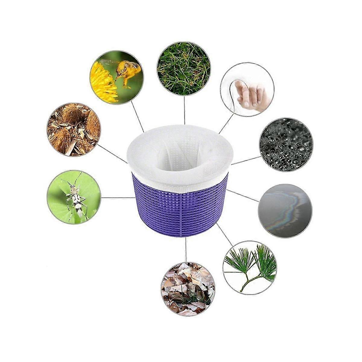 20st / set Filter Förvaring Pool Skimmer Nylon Pool Filter Basket Skimmer White Bag Pool Rengöring Acce