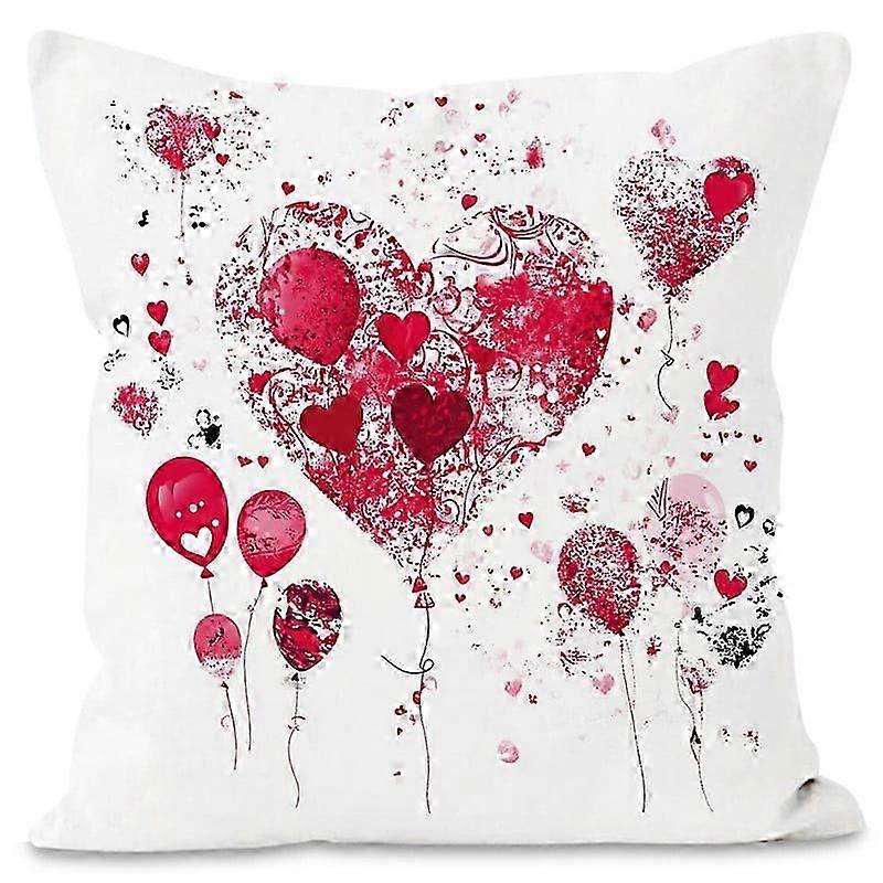 Heart Shaped Pillow Cover Valentine Decor For Sofa And Living Room