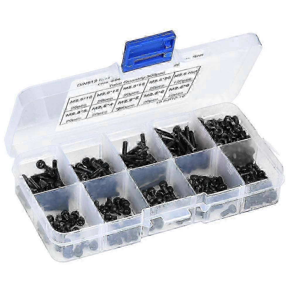 All-In-One Fastening Kit, High-Strength Alloy Steel Screws and Hex Nuts, Rust Resistance Ensures Longevity in Various Environments 2025