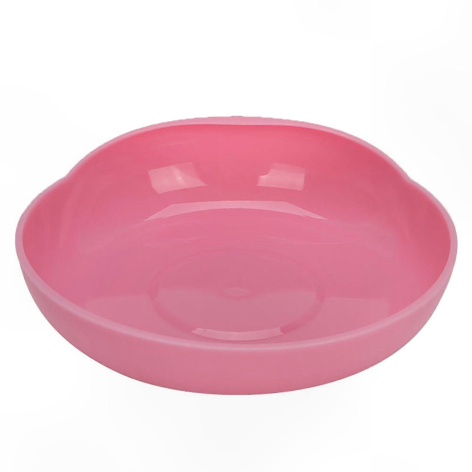 Non-Slip Suction Cup Plate for Elderly and Disabled Spill-Proof Tableware Red