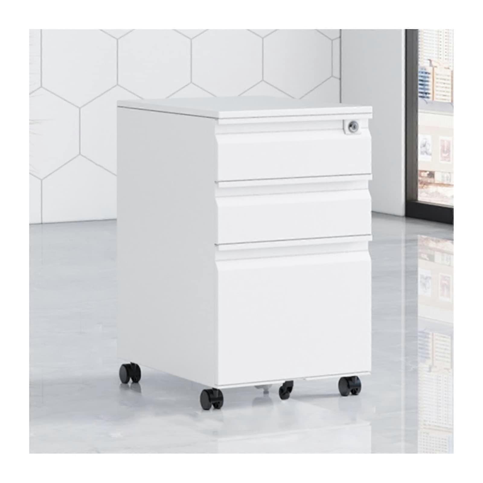 Steel Filing Cabinet 3Drawer Locking, Metal Office Storage Cabinet, Compact Design For Secure Document Filing, Home Use