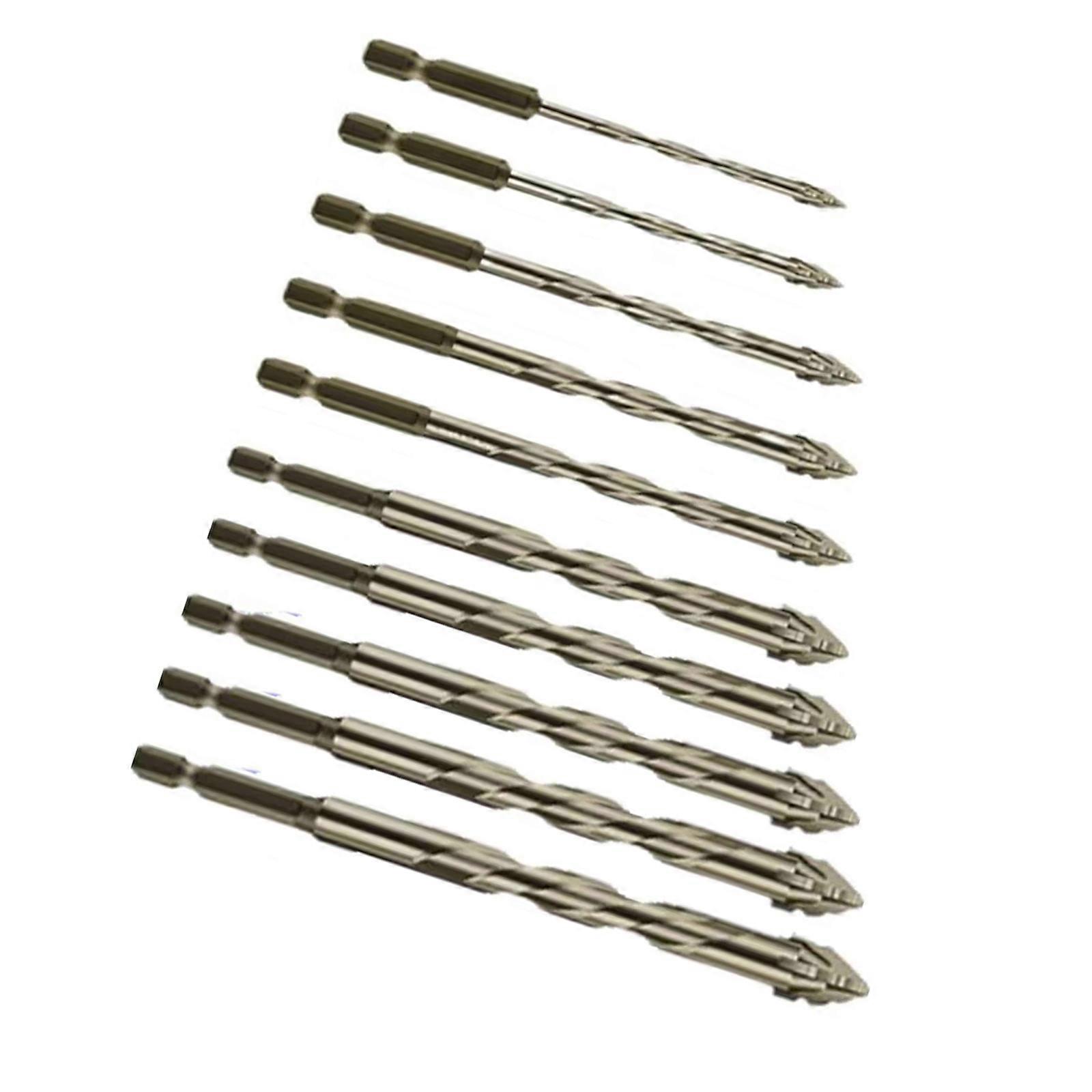 High Efficiency Hexagonal Shank Serrated Eccentric Drill Bit For Tile Concrete Stone Dry Drilling Durable Carbides Tip Multicolor