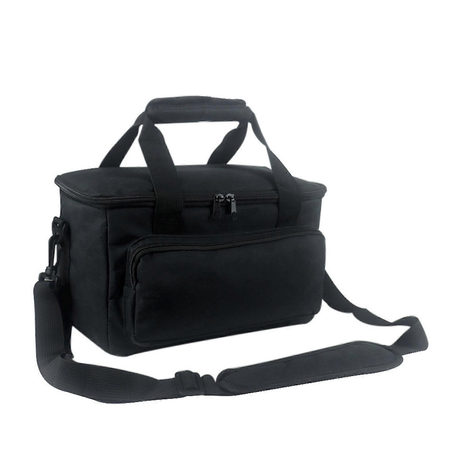 Thickened Cloth Fabric Travel Power Station Organizer Bag With Shockproof Padding And Elastic Pockets Multicolor