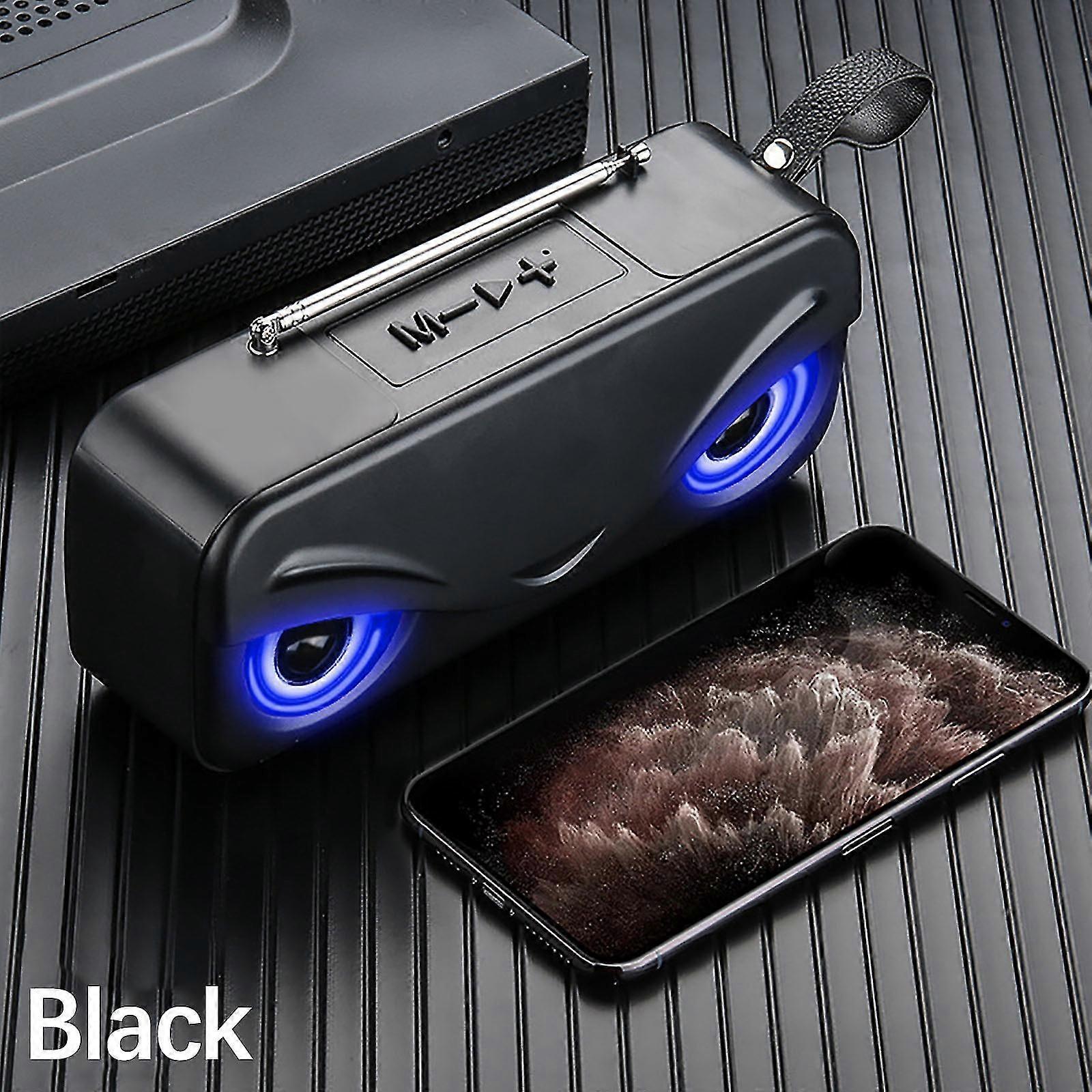 Kreativ med radioantenn Bluetooth-högtalare led färgstark gåva Litet högtalarkort kan sättas in i U-disken