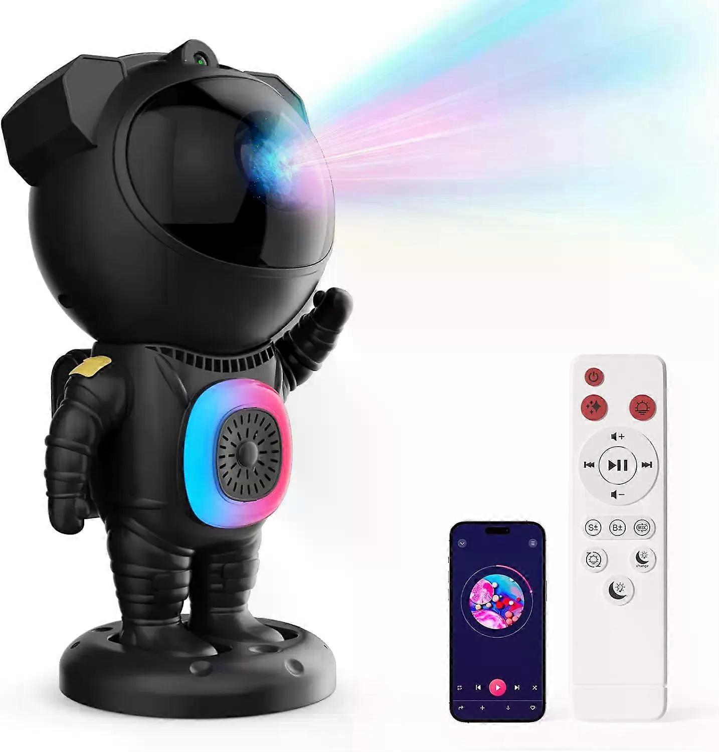 Astronaut Starry Sky Laser Projection Light with BT Speaker, 3-in-1 Night Light, Running Horse Laser Light Show, Remote Control