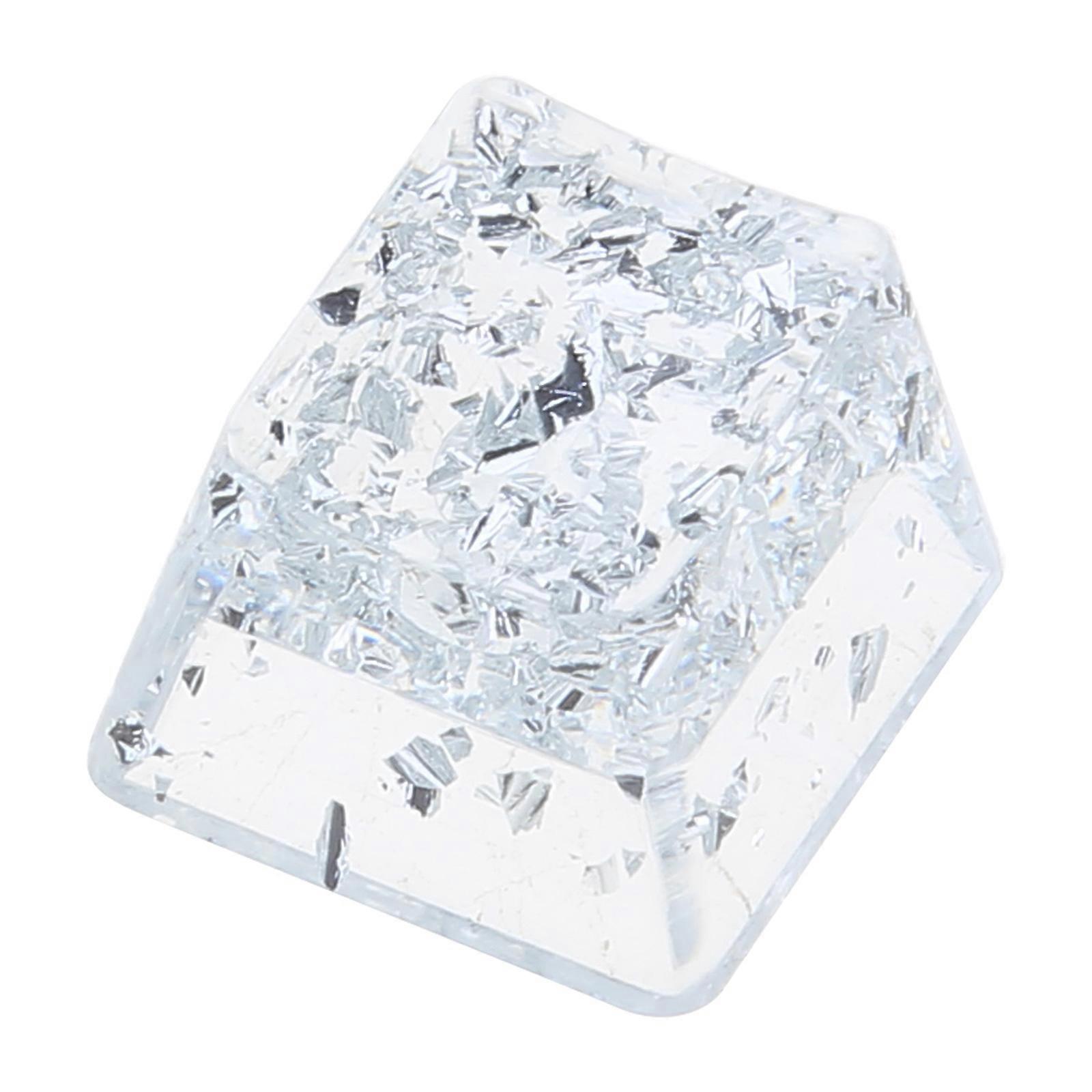 Mechanical Keyboard Replacement Keycaps Fit for Cherry MX Creative Handmade Customized OEM R4 Profile Resin Keycap 1  White