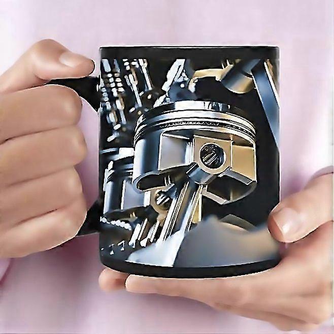 For Mechanic Themed Ceramic Mug Engine Shaped Creative Mug 301400ml Suitable For Everyday Use
