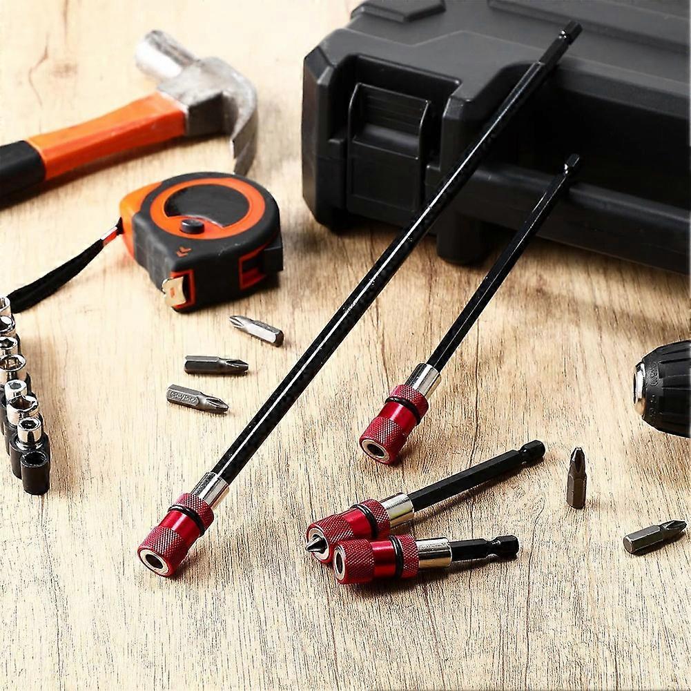 8Pcs Drill Bit Extension Set Magnetic Drill Extension Bit Holder Drill Bit Extender 1/4 Inch Hex Bit Holder with 8 Bits