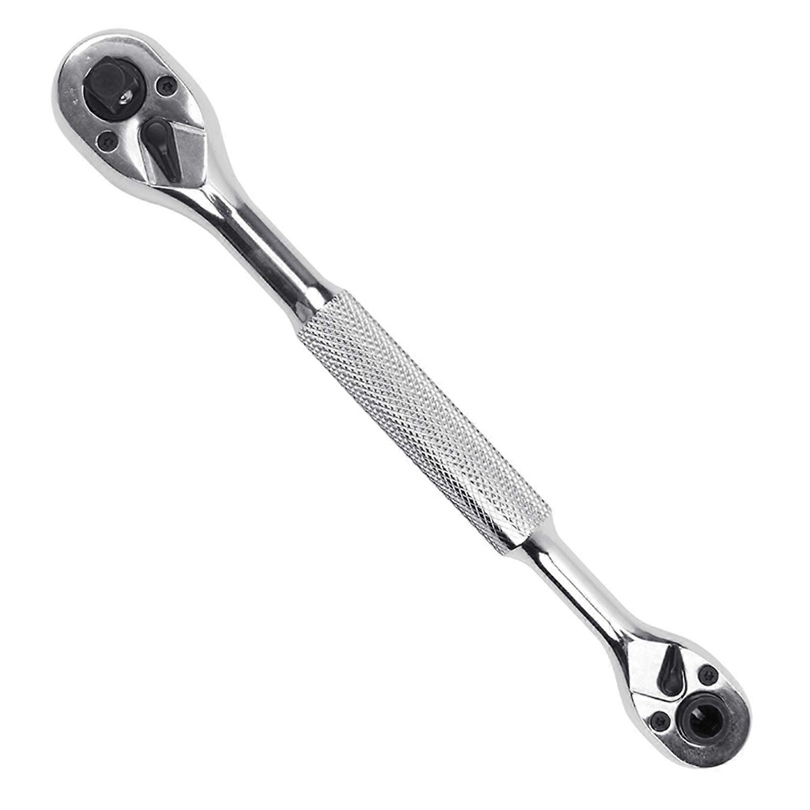 Double Direction Quick Changes 72Tooth Ratchet Wrench Featuring AntiSlip Ergonomic Handle Design 1/4inch Bit Holder Multicolor