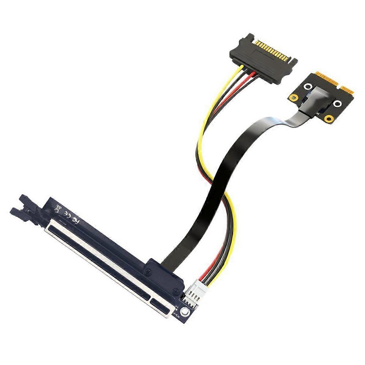 PCIE 3.0 1X to 16X Transfer Cable Extension Cable PCI-E X1 to Mini PCI-E Extension Cable for Sound C