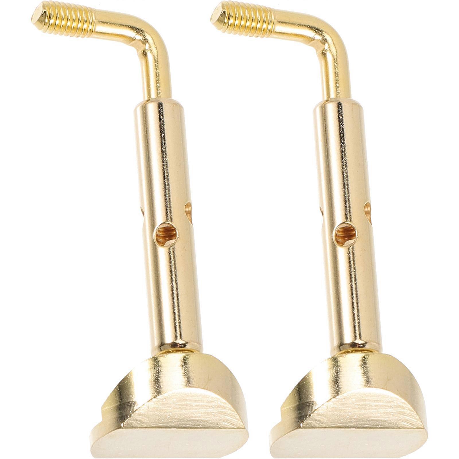 Violin Chin Rest Screw Replacement for Violin 2Pcs Metal Brass Fitting