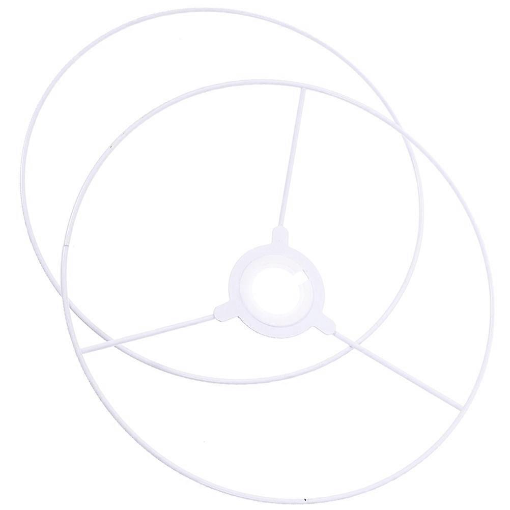 Iron Lampshade Frame for Table Lamp DIY 1Set White Color