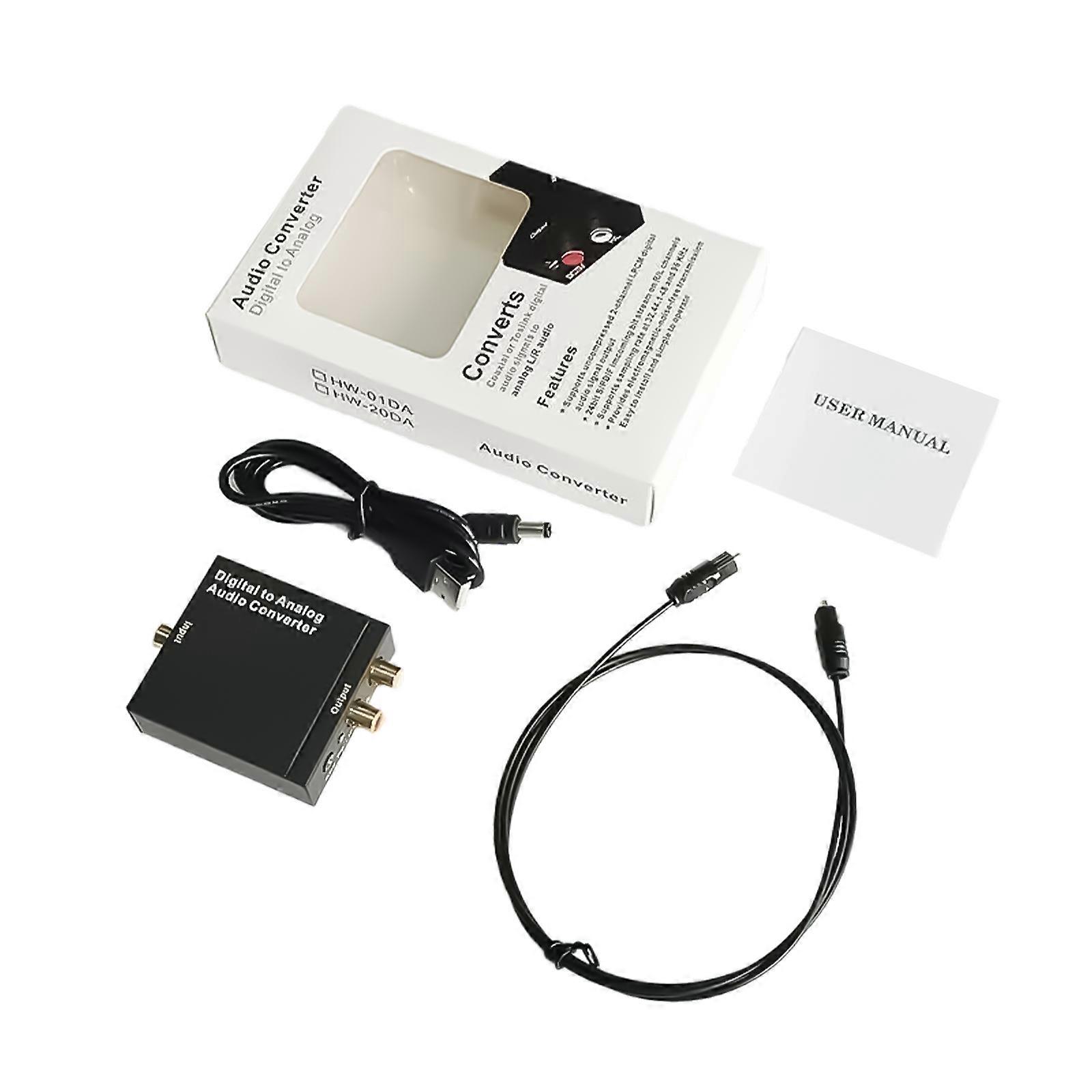 Portable Digital to Analog Converter Supports SPDIF Toslink and Coaxial Input Formats with Sampling Rate 96KHz Multicolor